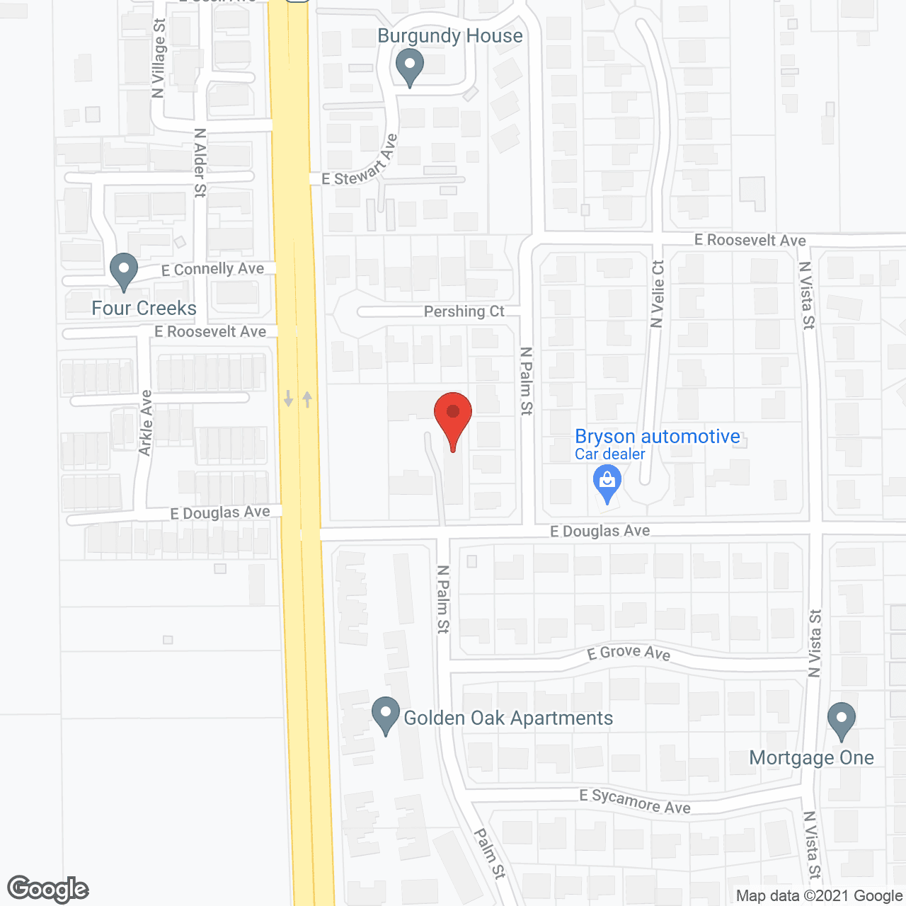 Map of the neighborhood around Magnolia Park