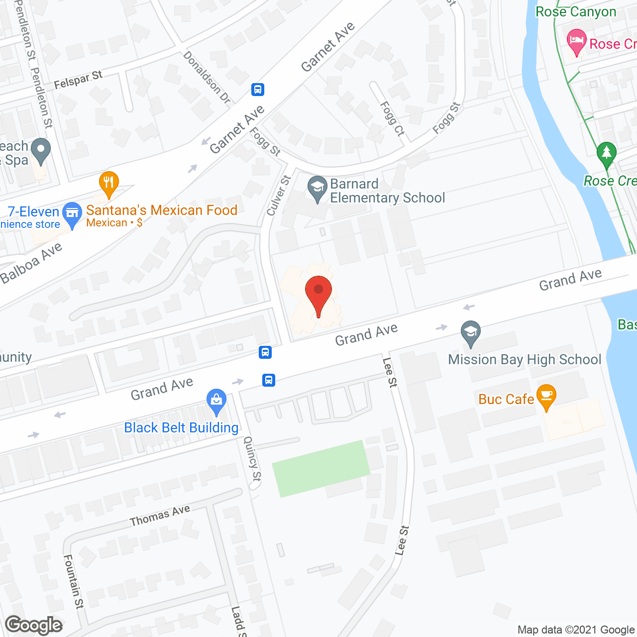 Map of the neighborhood around ActivCare at Mission Bay