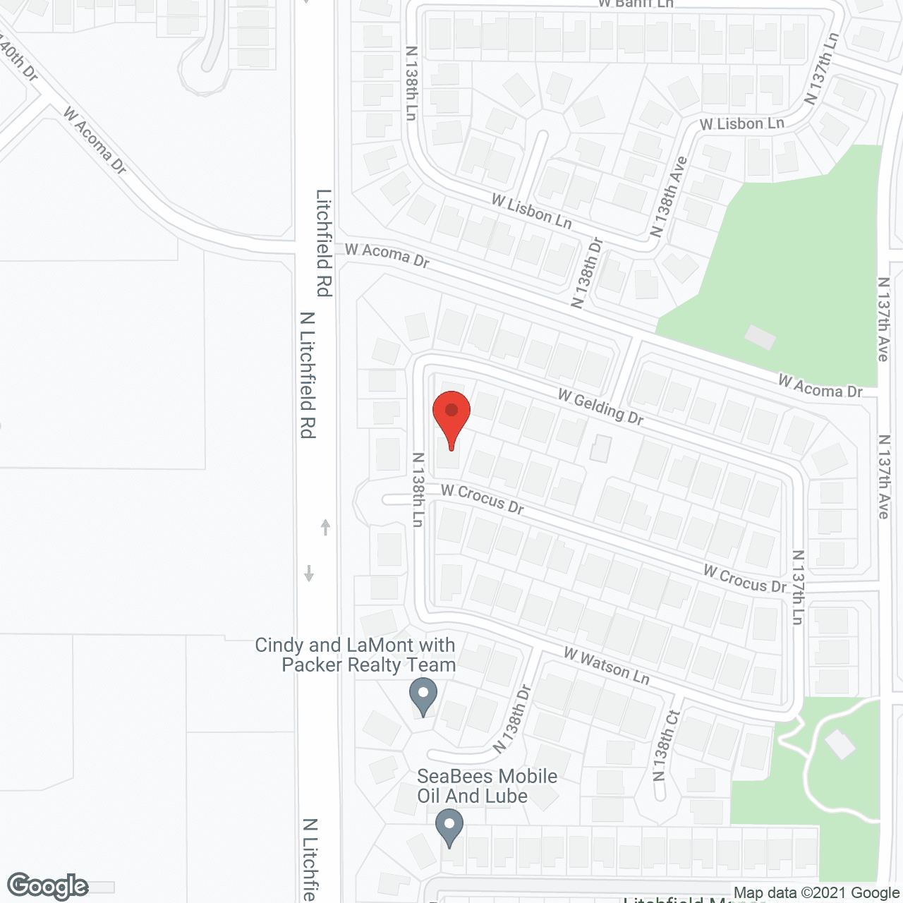 Map of the neighborhood around Best Assisted Living of Surprise