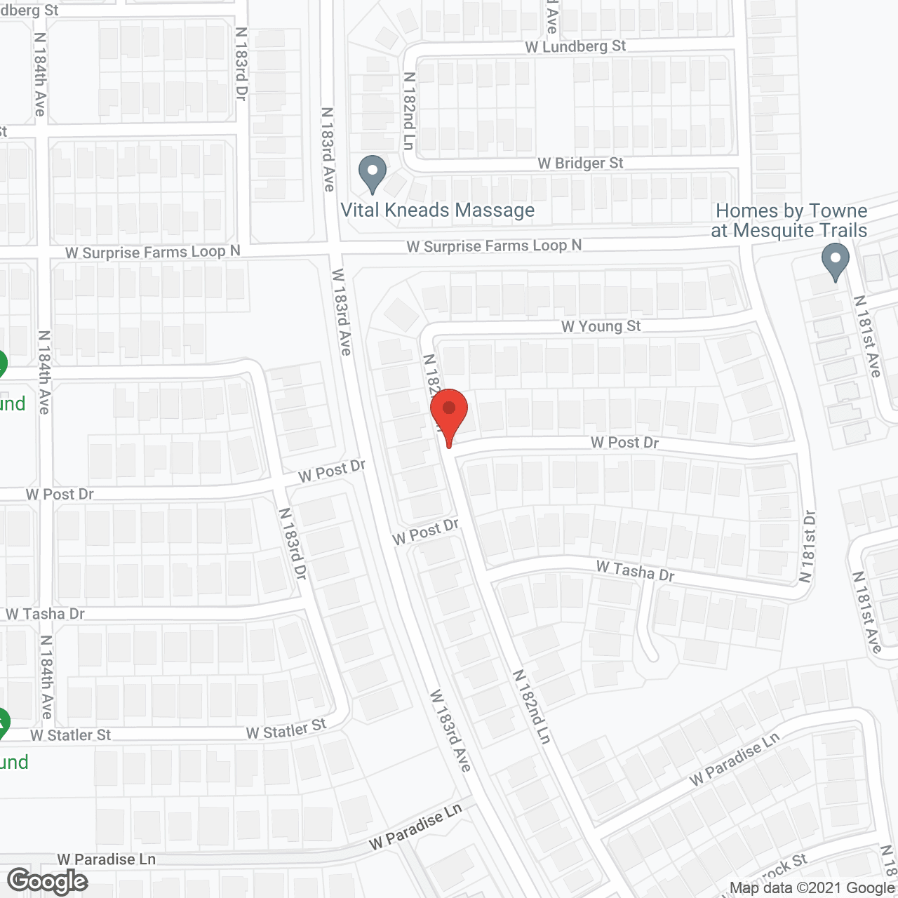 Map of the neighborhood around Cozy Home Care