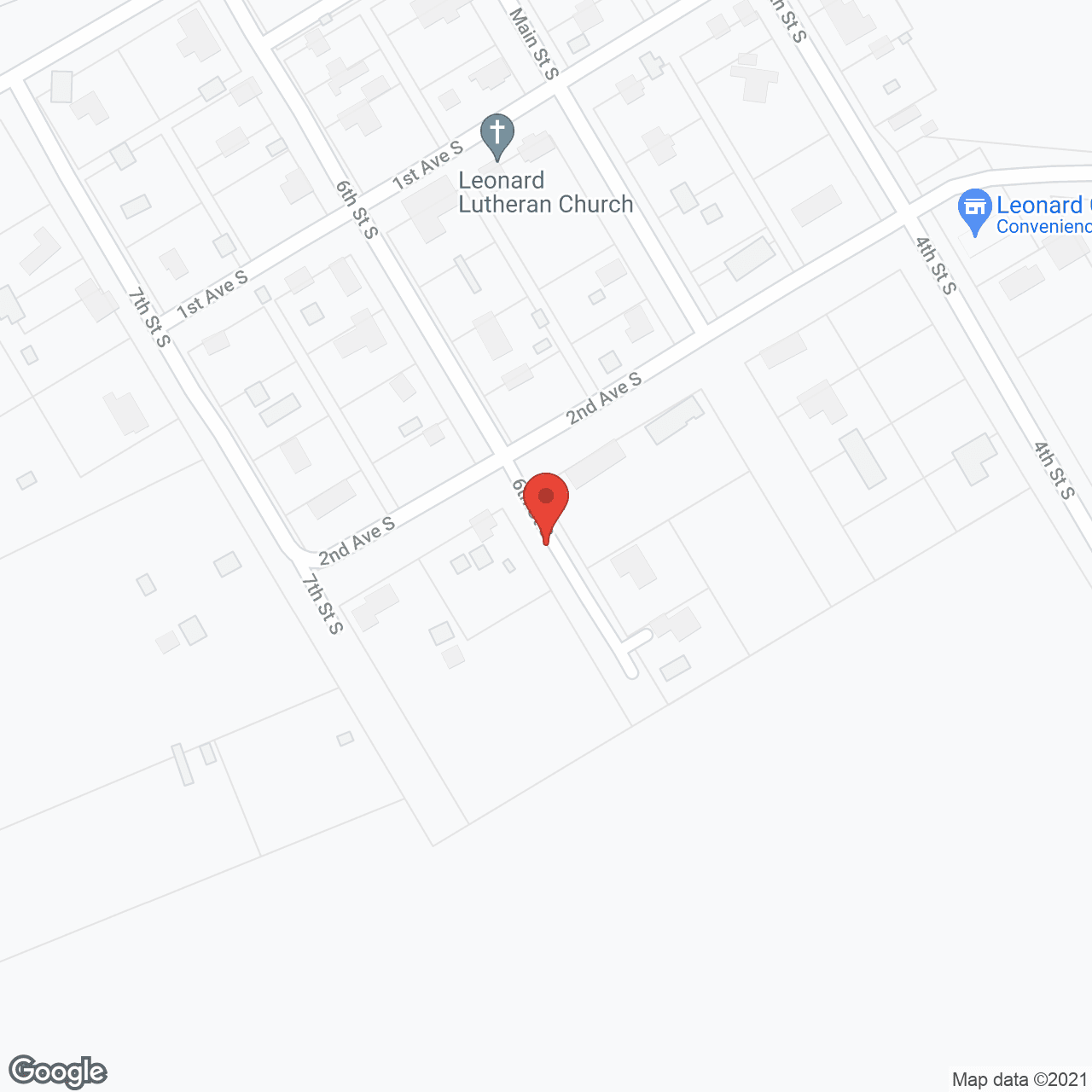 Map of the neighborhood around Maple River Manor