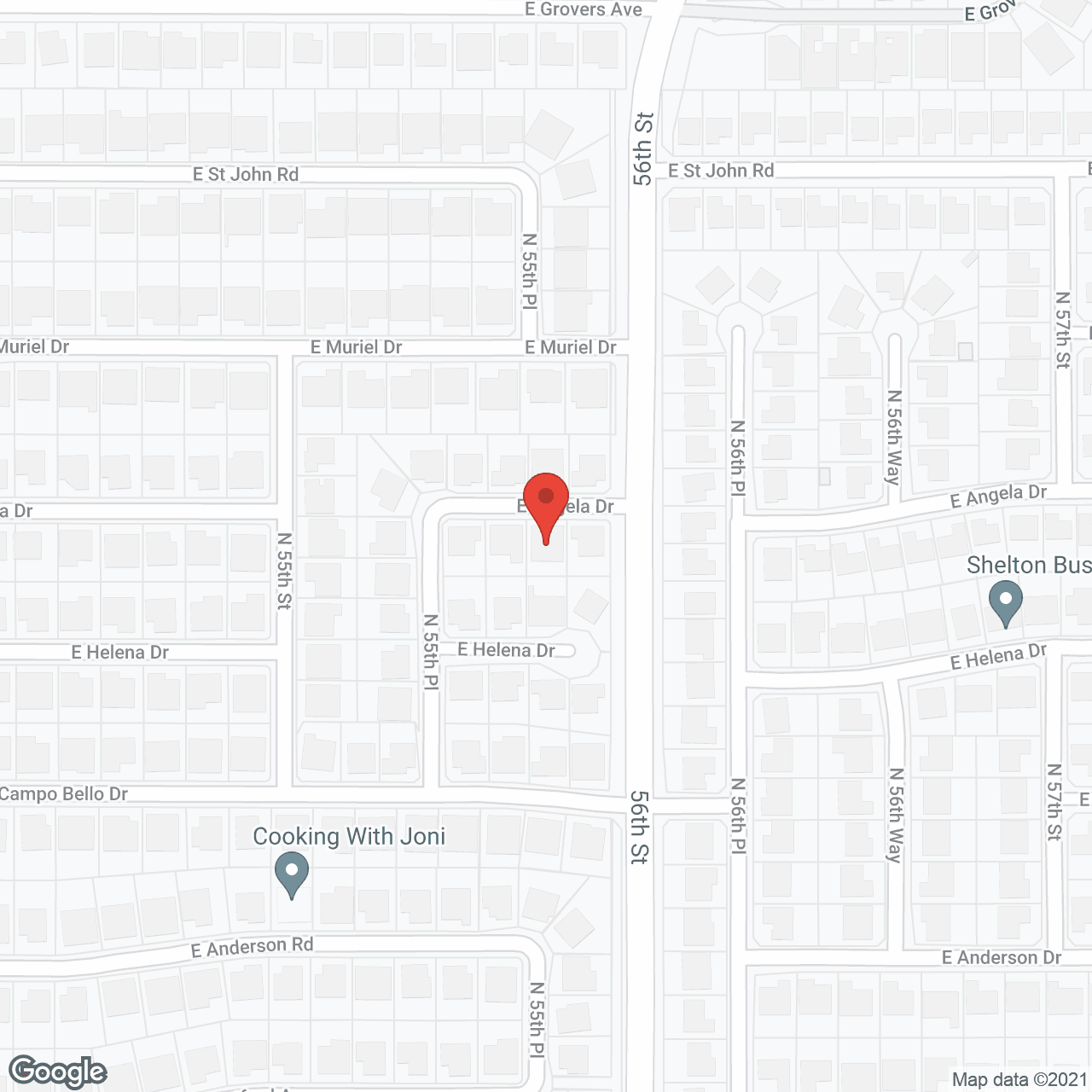 Map of the neighborhood around Silver Bells II