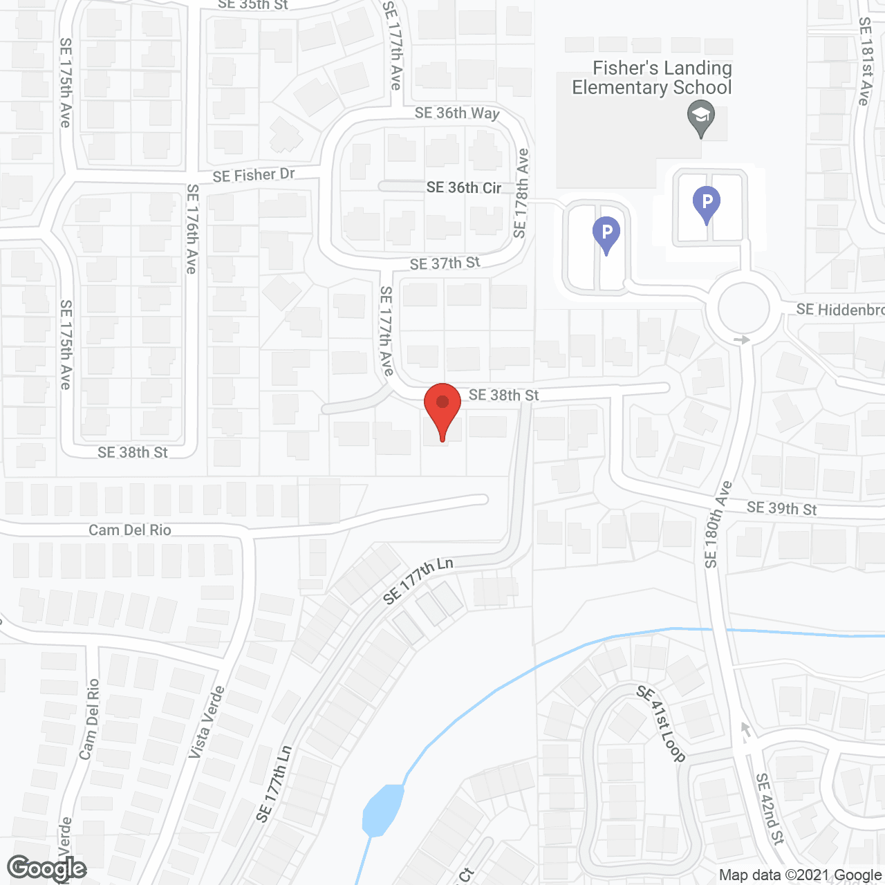 Map of the neighborhood around The Edelweiss AFH