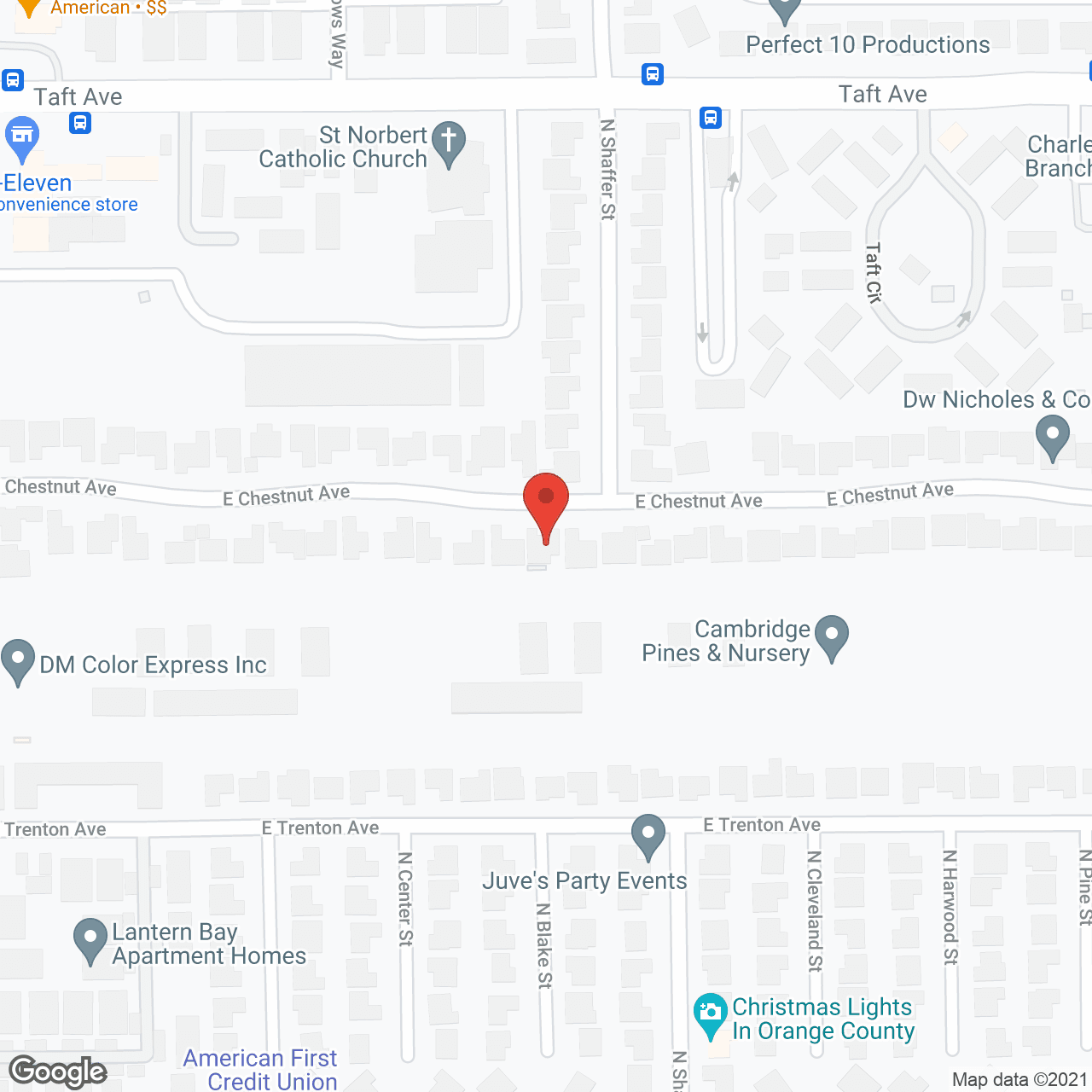 Map of the neighborhood around Cuddle Care Home
