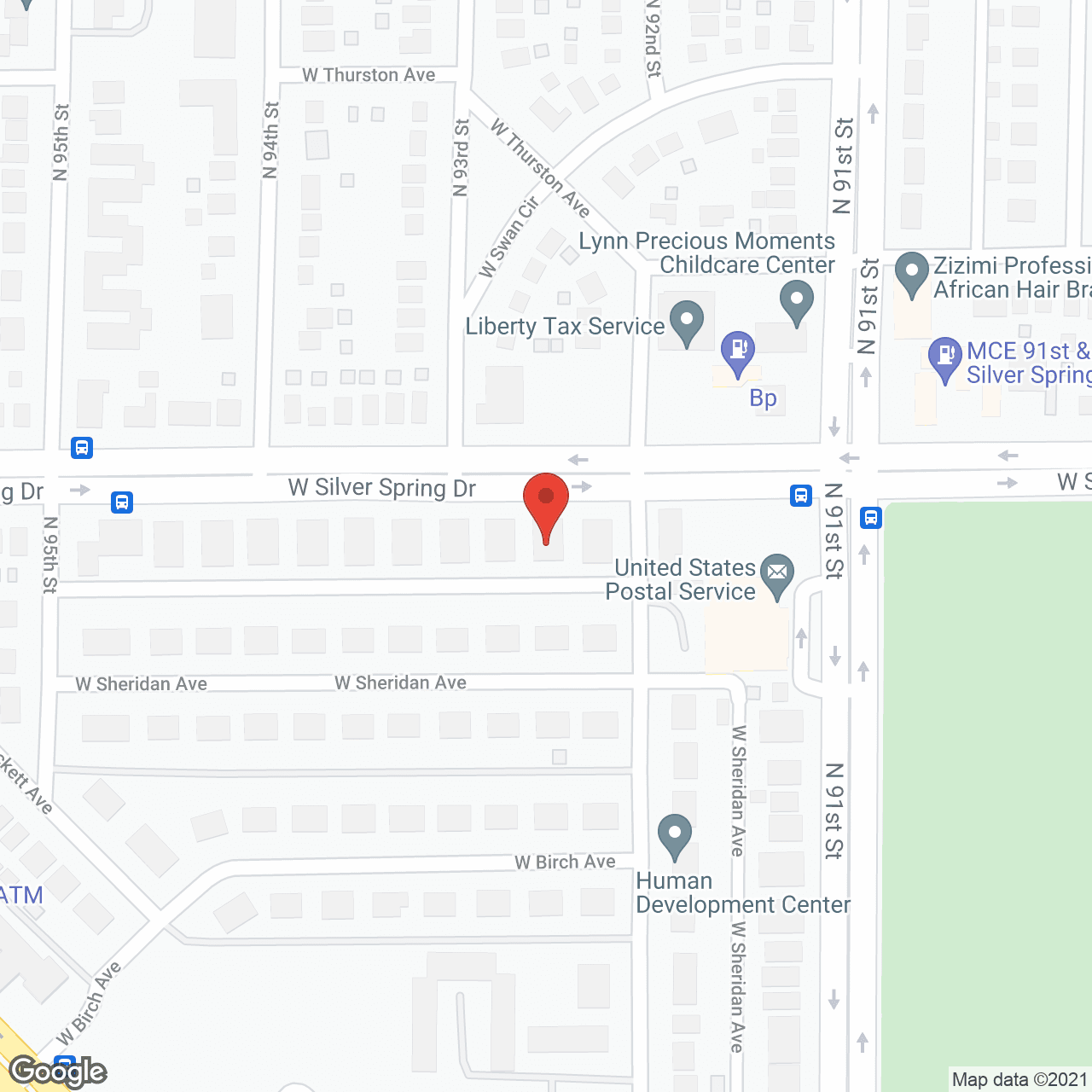 Map of the neighborhood around Silver View Assisted Living