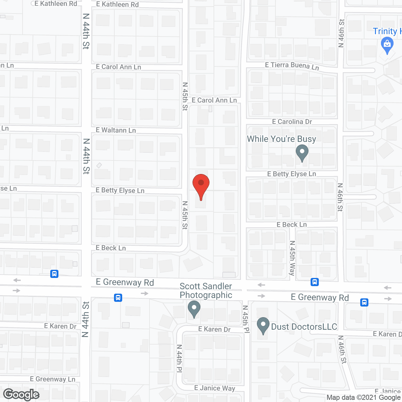 Map of the neighborhood around Insight Guest Home