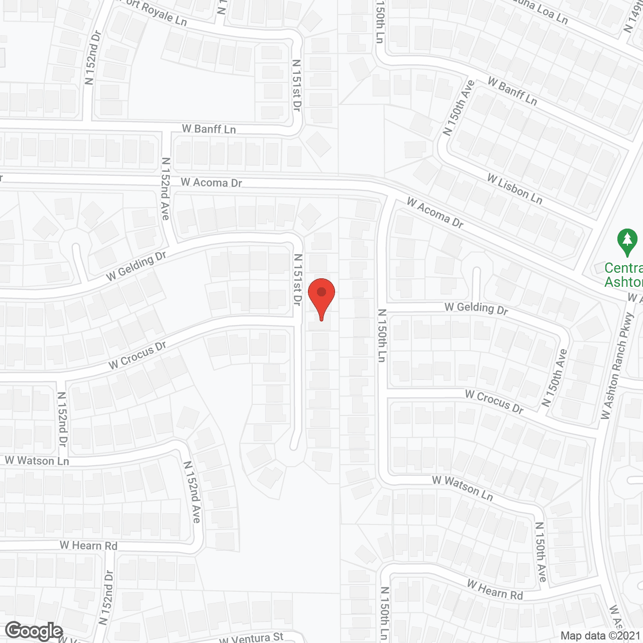 Map of the neighborhood around Best Home Care of Surprise