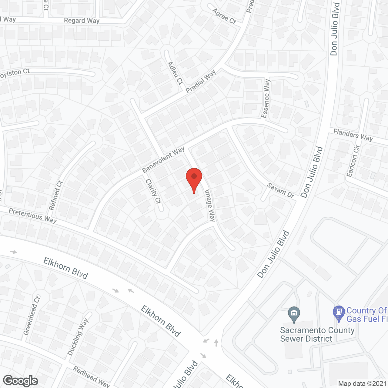 Map of the neighborhood around Amity Home Care